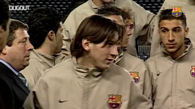 Unseen footage of Lionel Messi in FC Barcelona's youth team